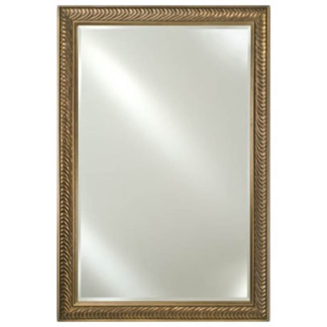 Afina Corporation Framed Mirror 16X22 Meridian Gold/Gold Beveled