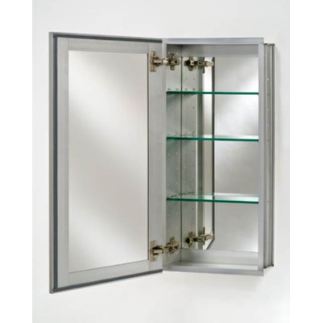 Afina Corporation Single Door 20X30 Recessed Tribeca Satin Silver