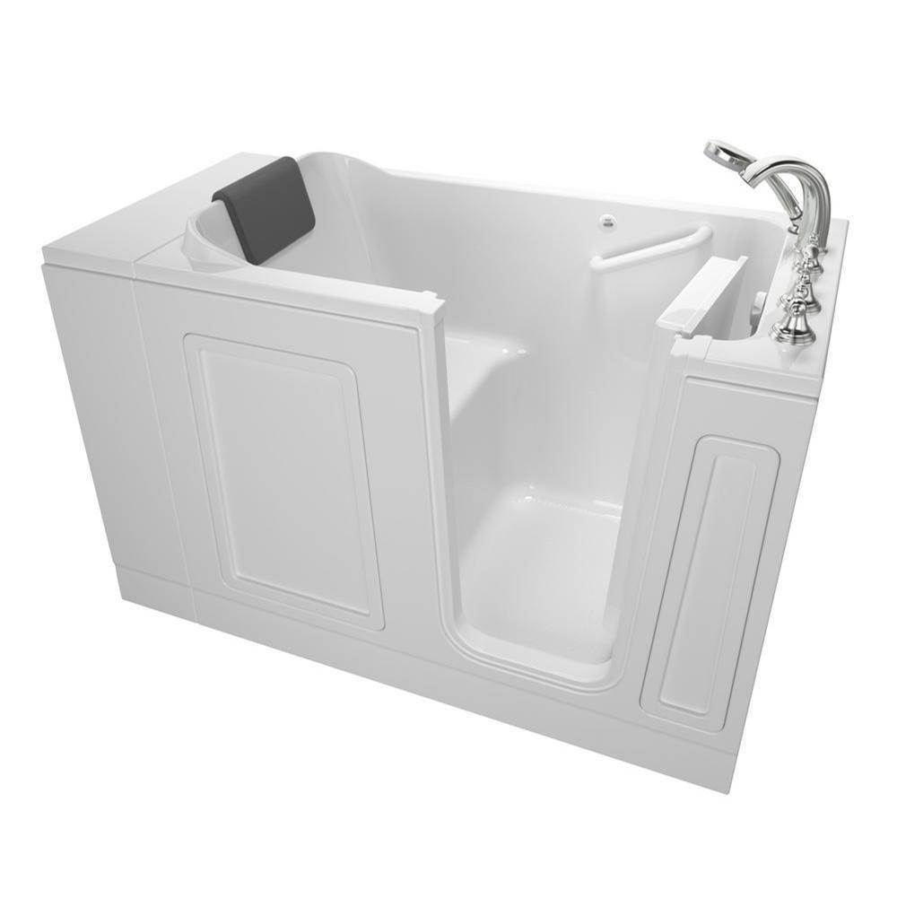 American Standard Acrylic Luxury Series 30 x 51 -Inch Walk-in Tub With Soaker System - Right-Hand Drain With Faucet