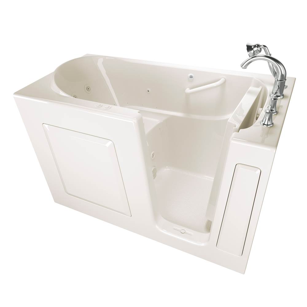 American Standard Gelcoat Value Series 30 x 60 -Inch Walk-in Tub With Combination Air Spa and Whirlpool Systems - Right-Hand Drain With Faucet