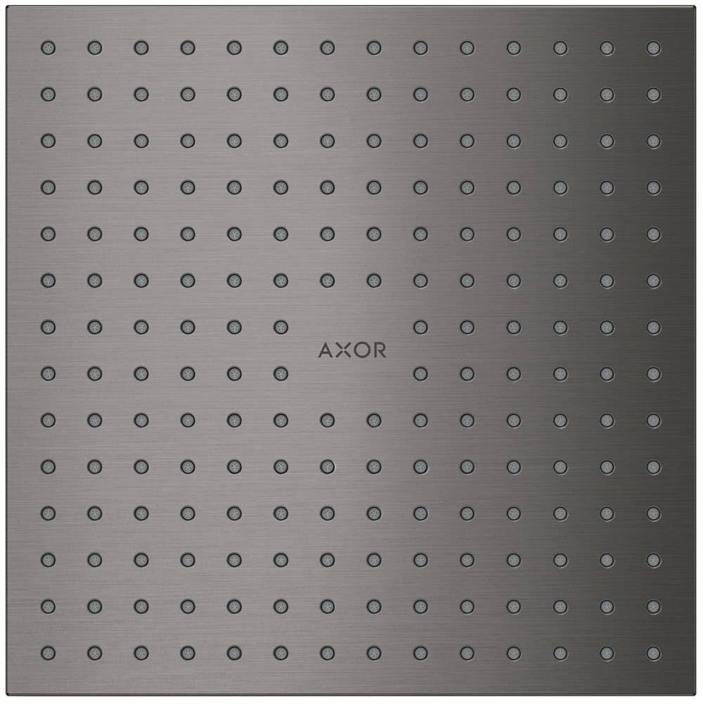 Axor ShowerSolutions Showerhead 250 Square 2-Jet, 1.75 GPM in Brushed Black Chrome
