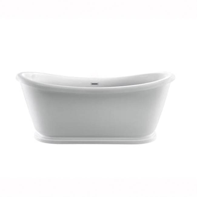 Barclay Moira 63'' Ac Freestanding Tub White,W/Internal Drain-Of Cp