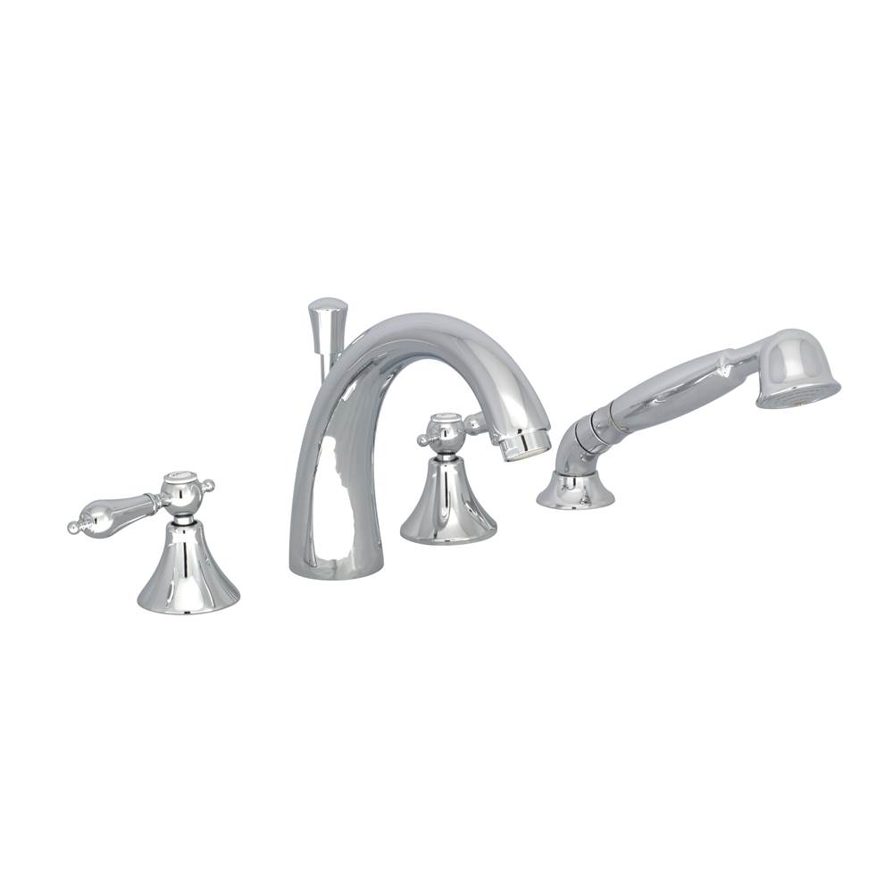 BARiL 4-piece deck mount tub filler with hand shower