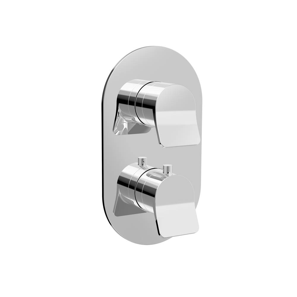 BARiL Trim only for thermostatic pressure balanced shower control valve with 3-way diverter