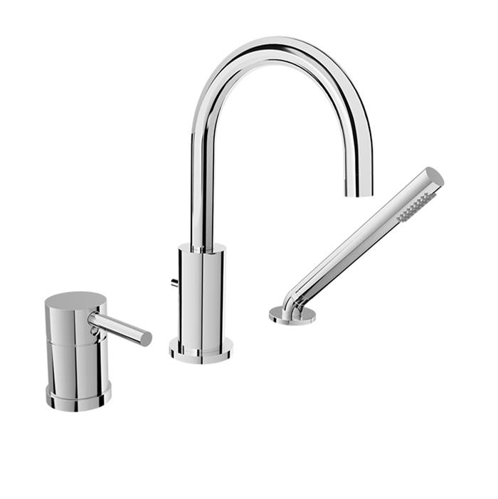 BARiL 3-Piece Deck Mount Tub Filler With Hand Shower