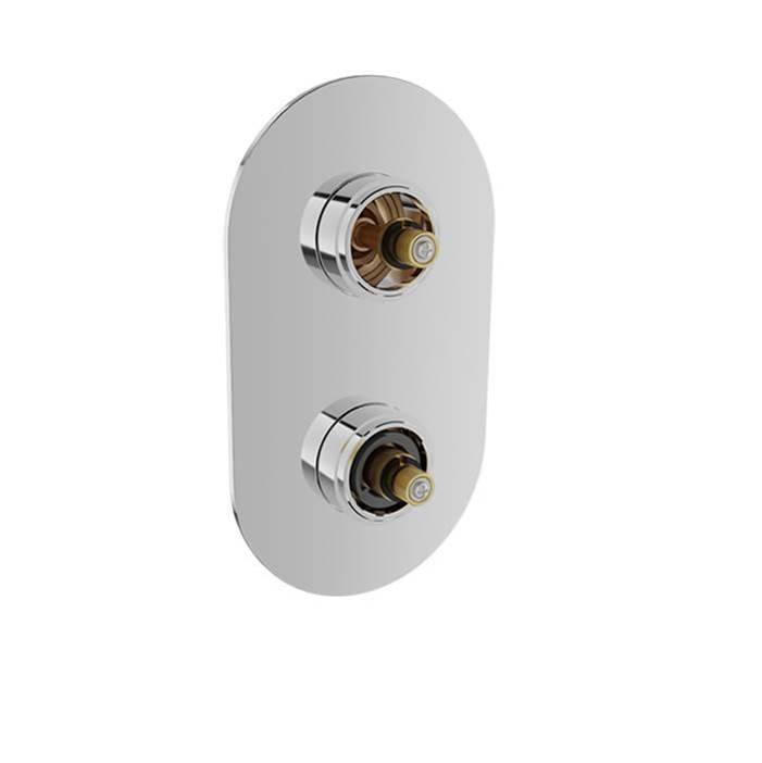 BARiL Trim Only For Thermostatic Pressure Balanced Shower Control Valve With 3-Way Diverter (Without Handle)