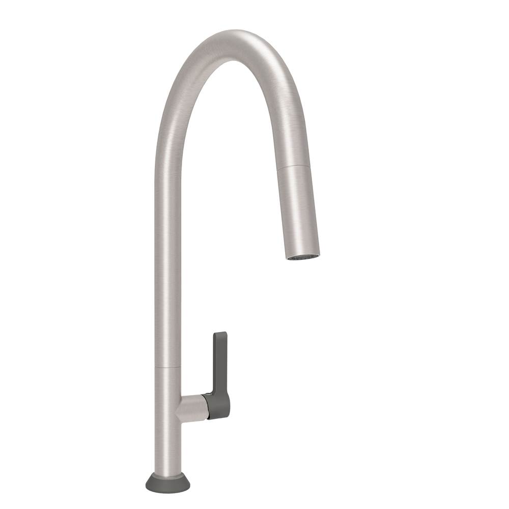 BARiL High single hole kitchen faucet with 2-function pull-down spray