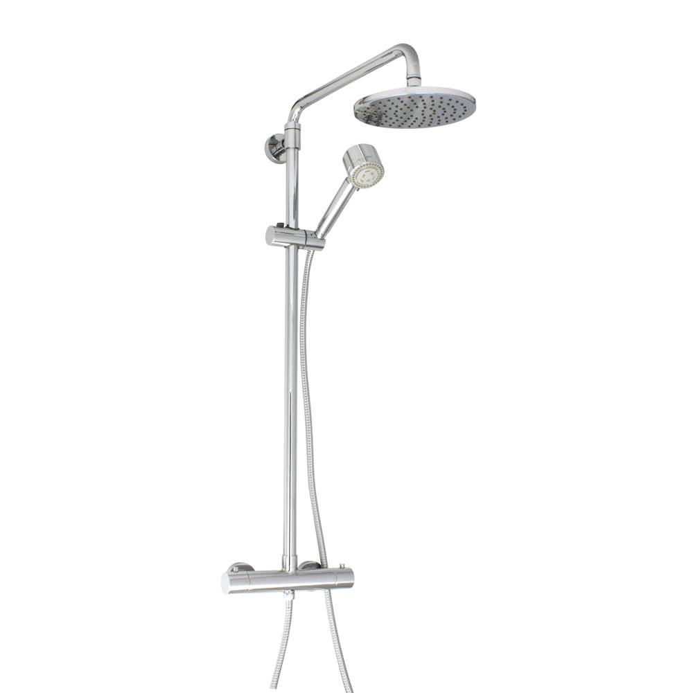 BARiL Complete thermostatic shower kit on pillar