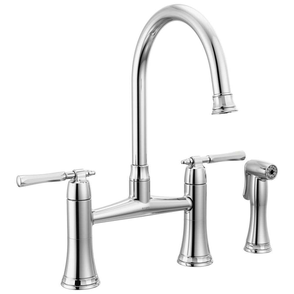 Brizo The Tulham™ Kitchen Collection by Brizo® Bridge Kitchen Faucet with Side Spray