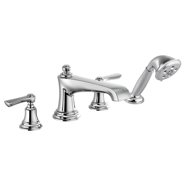 Brizo Rook® Roman Tub Faucet with Handshower - Less Handles