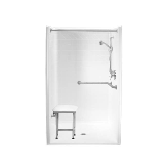 Clarion Bathware 60'' Tiled Tub/Shower With 18'' Apron