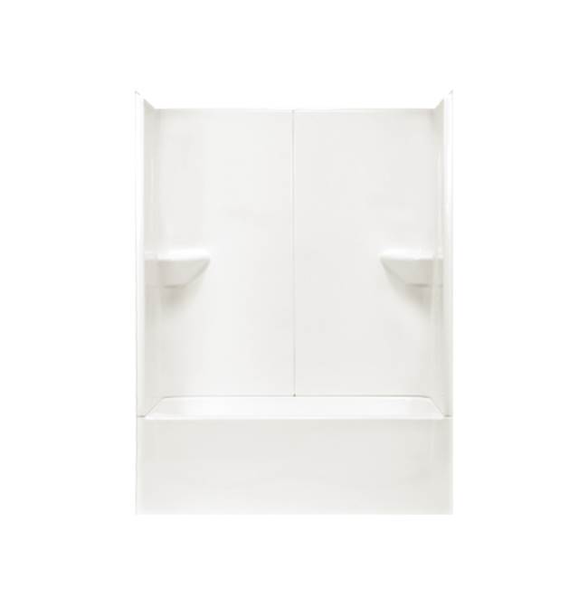 Clarion Bathware 54'' 3-Piece Shower W/ 8.5'' Threshold - Center Drain