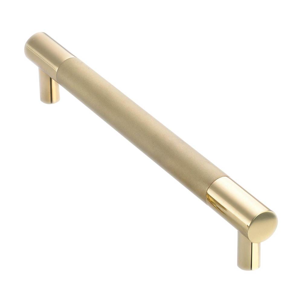 Colonial Bronze Cabinet, Appliance, Door and Shower Door Pull Hand Finished in Polished Nickel and Antique Satin Brass