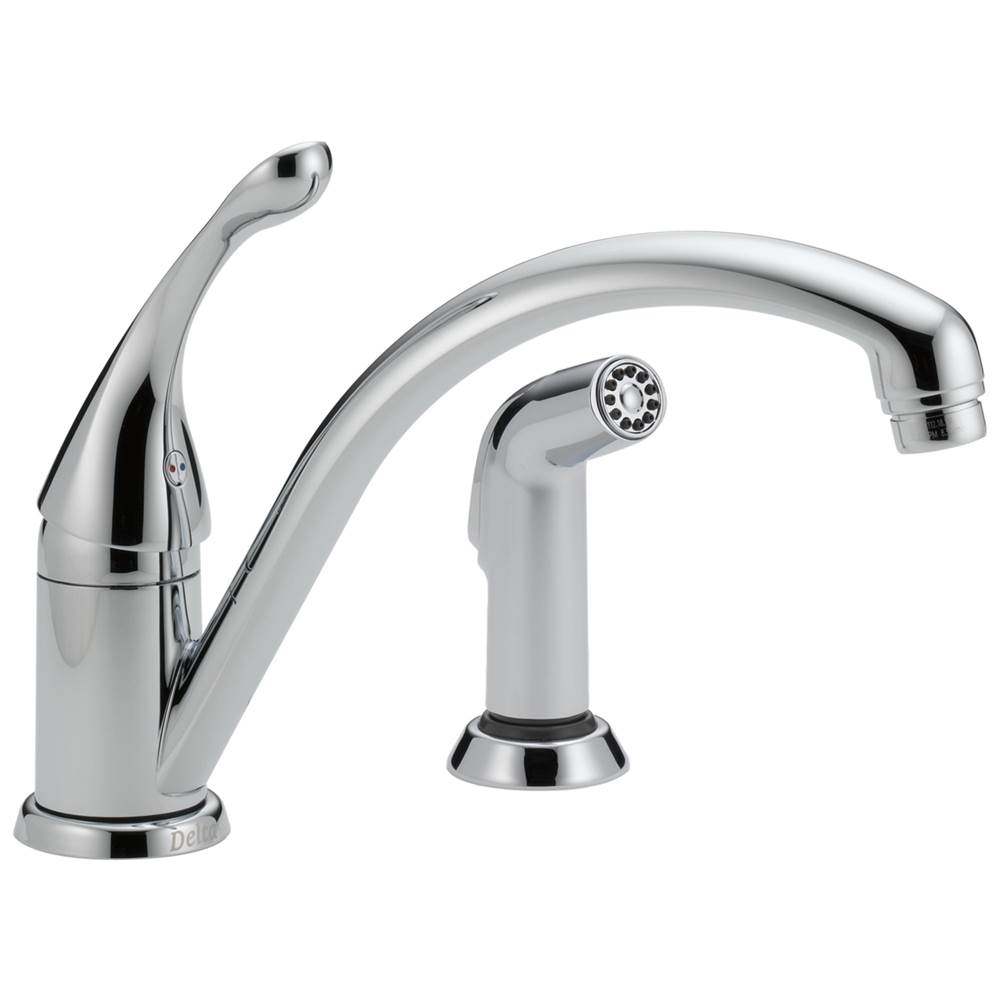 Delta Faucet Collins™ Single Handle Kitchen Faucet with Spray