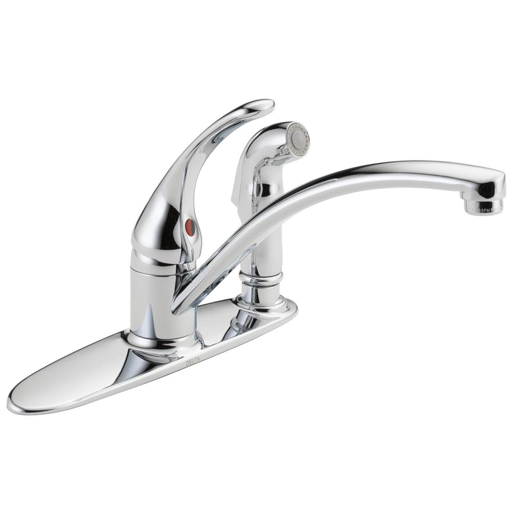 Delta Faucet Foundations® Single Handle Kitchen Faucet with Integral Spray