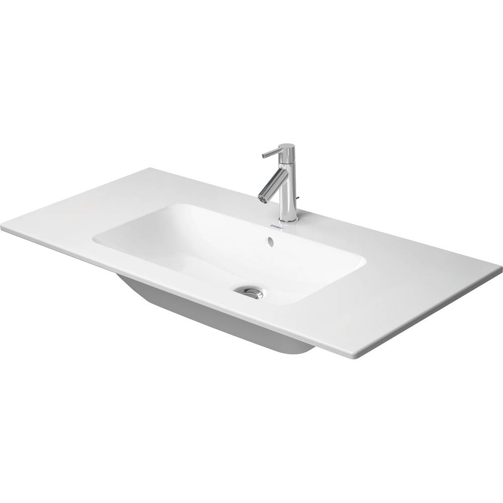 Duravit ME by Starck Wall-Mount Sink White with WonderGliss