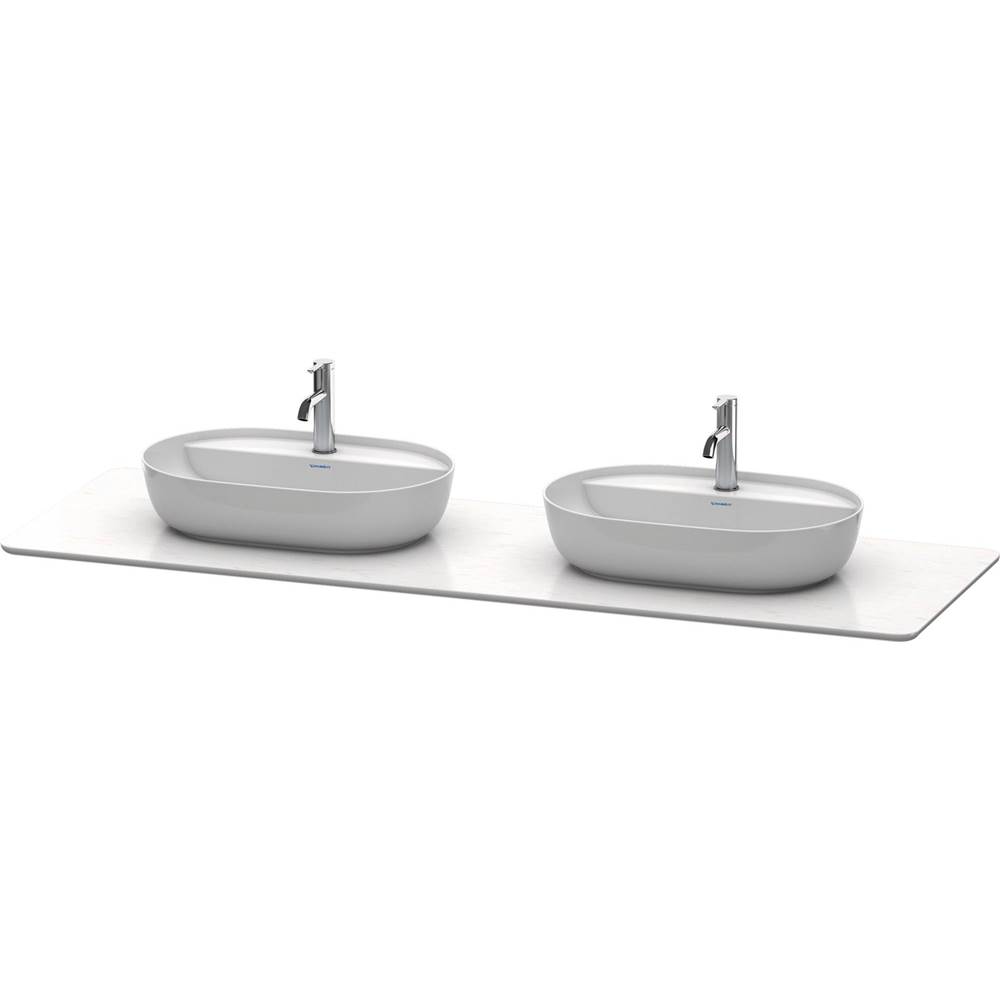 Duravit Luv Console with Two Sink Cut-Outs White
