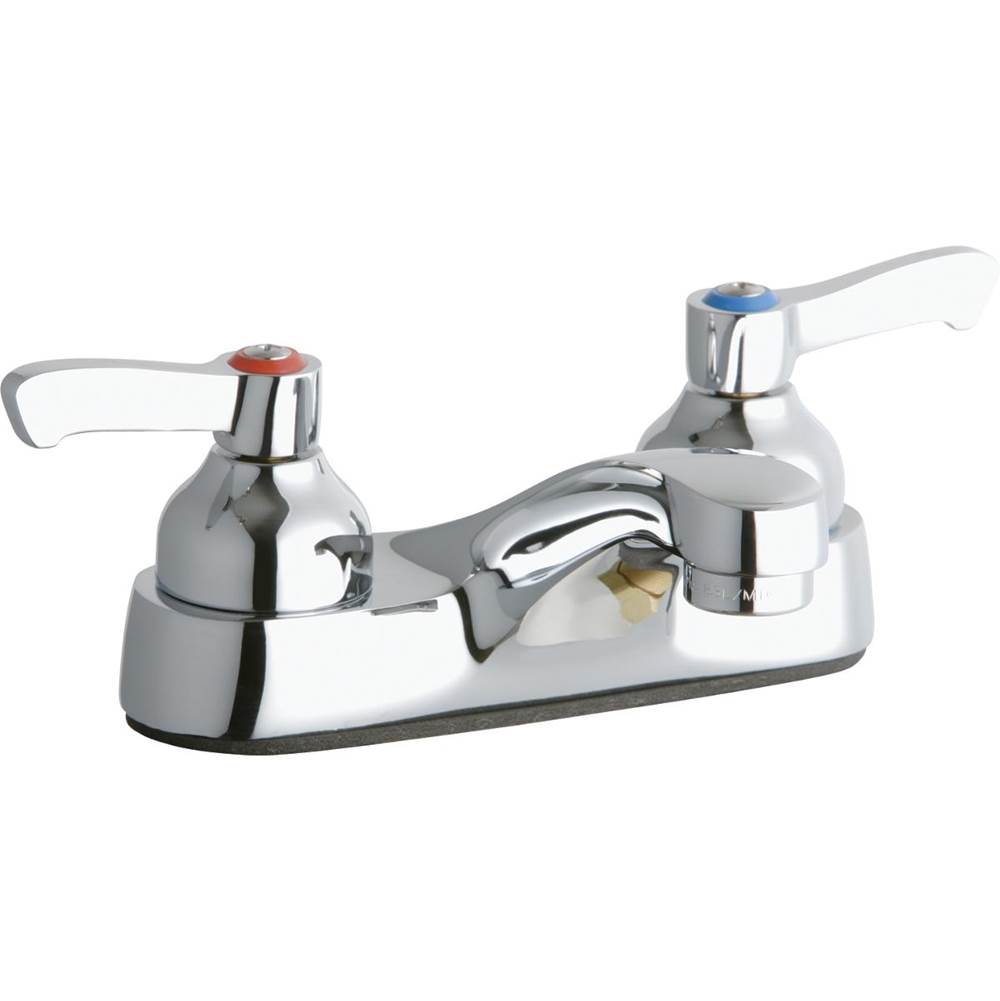 Elkay 4'' Centerset with Exposed Deck Faucet Integral Spout 2'' Lever Handles