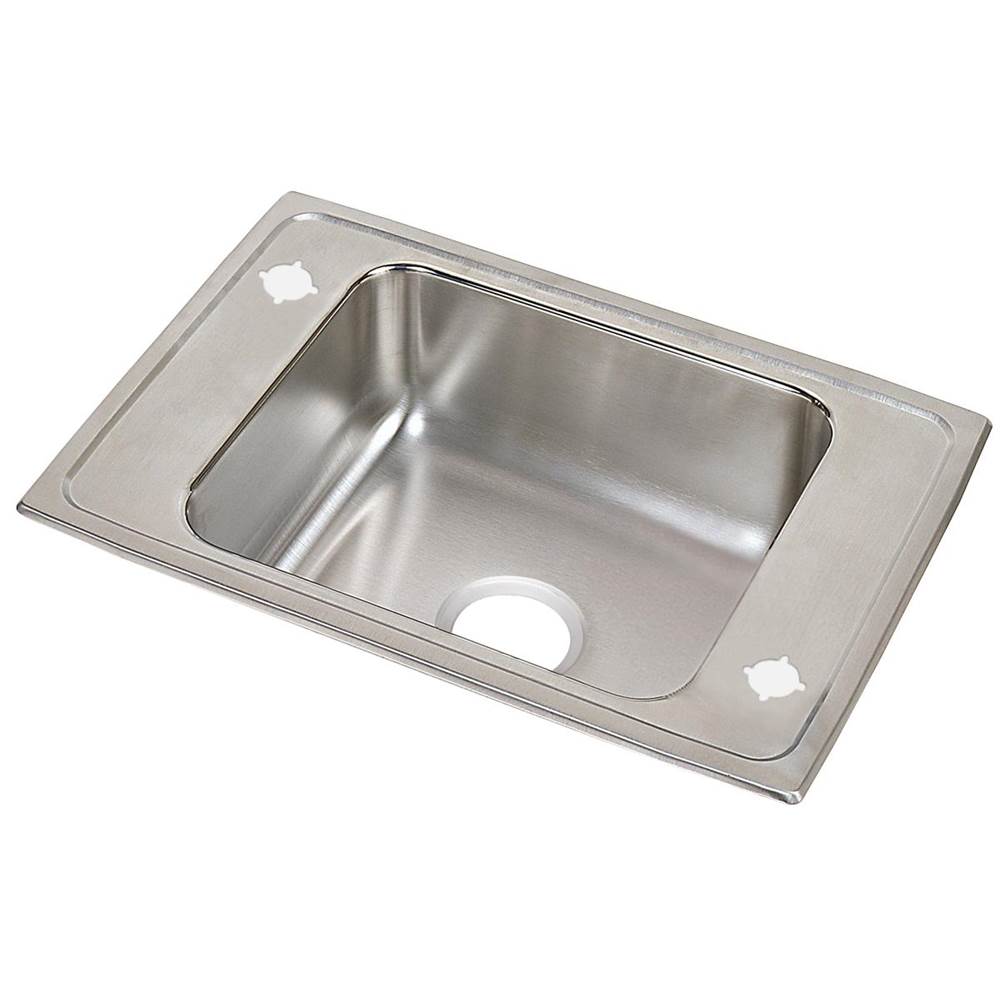 Elkay Celebrity Stainless Steel 25'' x 17'' x 7-1/8'', Single Bowl Drop-in Classroom Sink