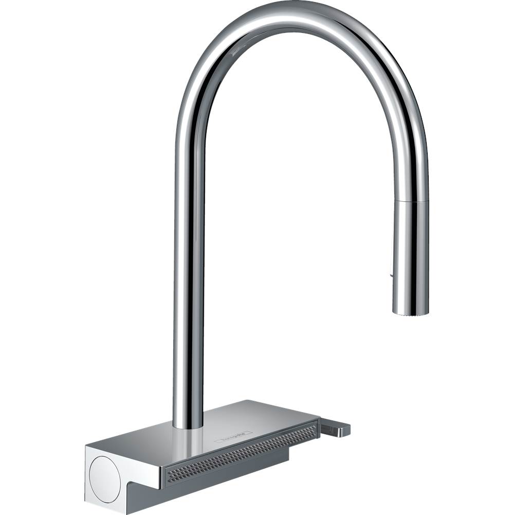 Hansgrohe Aquno Select HighArc Kitchen Faucet, 3-Spray Pull-Down with sBox, 1.75 GPM in Chrome