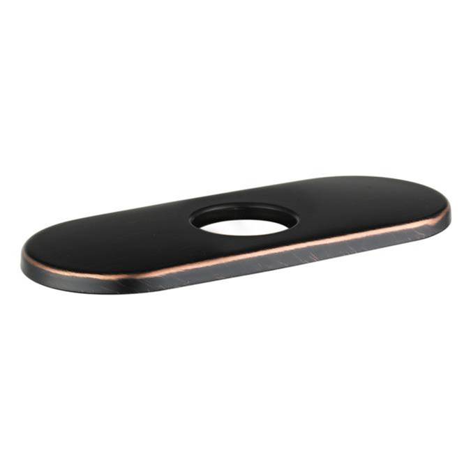 Hansgrohe C Accessories Base Plate for Traditional Single-Hole Faucets, 6'' in Rubbed Bronze