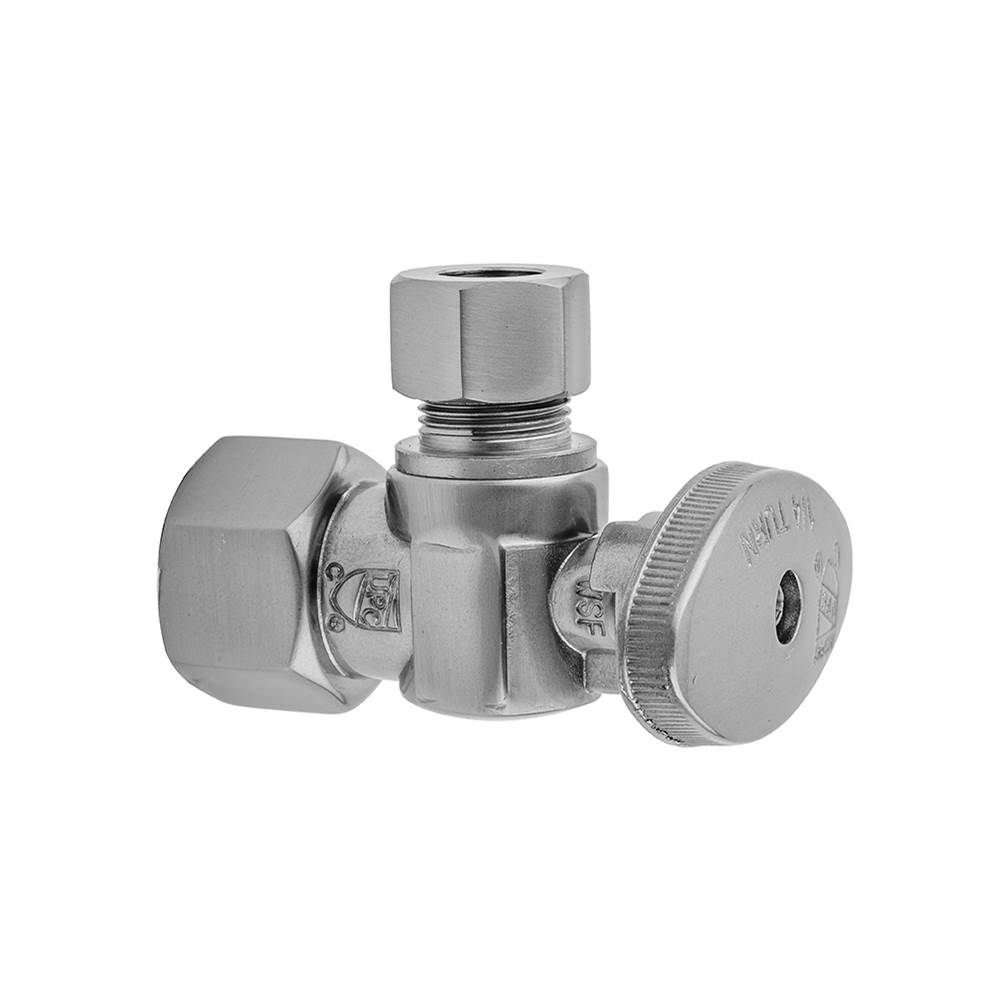Jaclo Quarter Turn Angle Pattern 3/8'' IPS x 3/8'' O.D. Supply Valve with Oval Handle