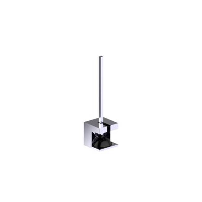 Kartners Free Standing - Decorated Square Plunger-Polished Chrome