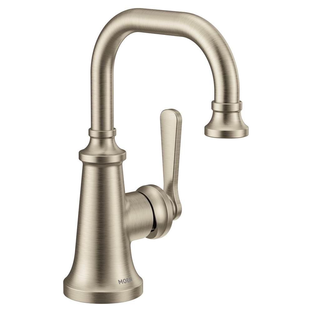Moen Colinet One-Handle Single Hole Traditional Bathroom Sink Faucet in Brushed Nickel