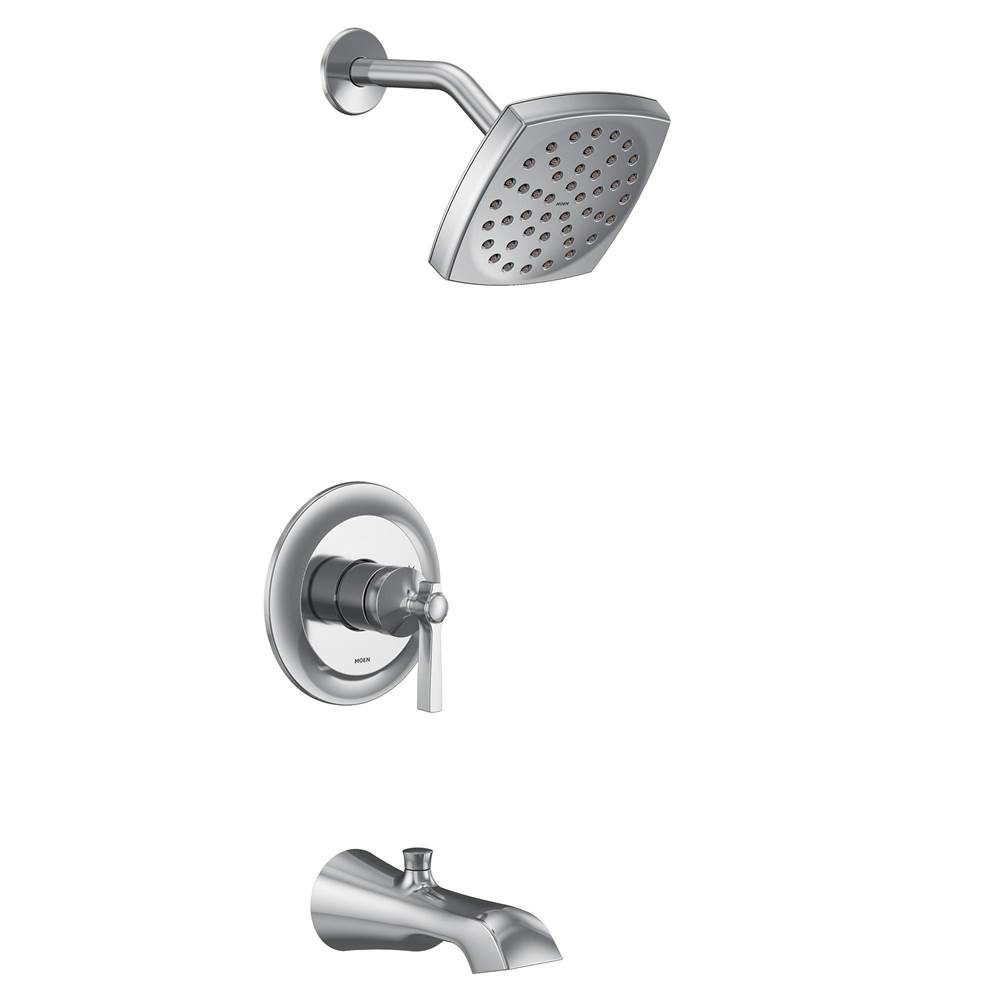 Moen Flara M-CORE 2-Series Eco Performance 1-Handle Tub and Shower Trim Kit in Chrome (Valve Sold Separately)