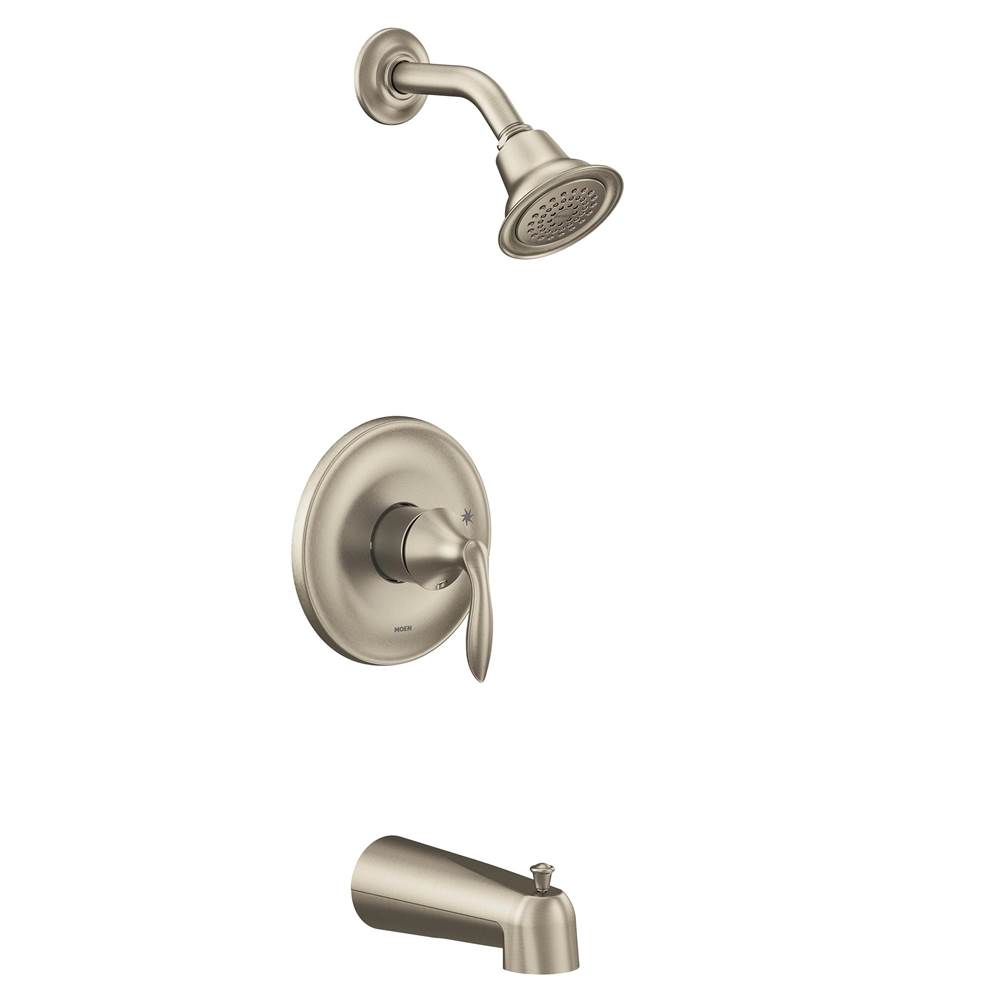 Moen Eva M-CORE 2-Series Eco Performance 1-Handle Tub and Shower Trim Kit in Brushed Nickel (Valve Sold Separately)