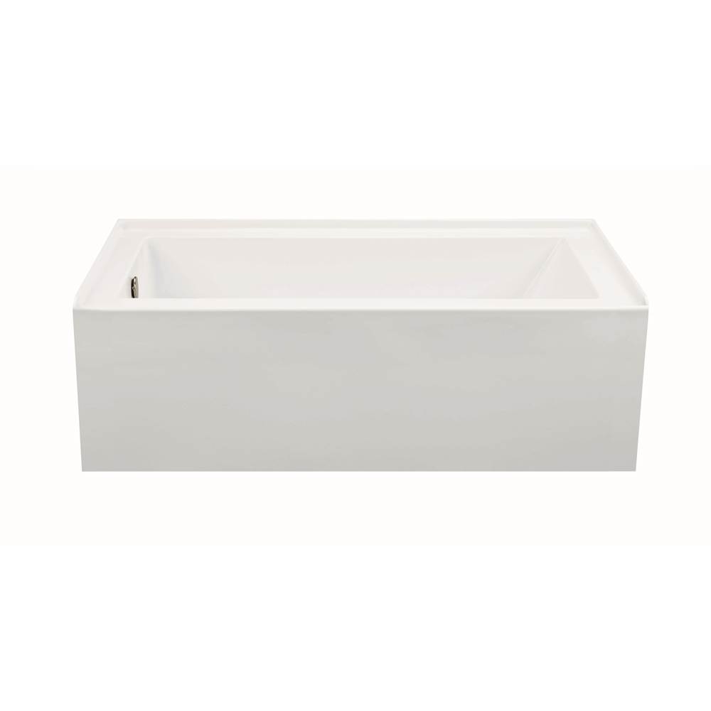 MTI Baths Cameron 1 Dolomatte Integral Skirted Rh Drain Soaker - White (60X32)