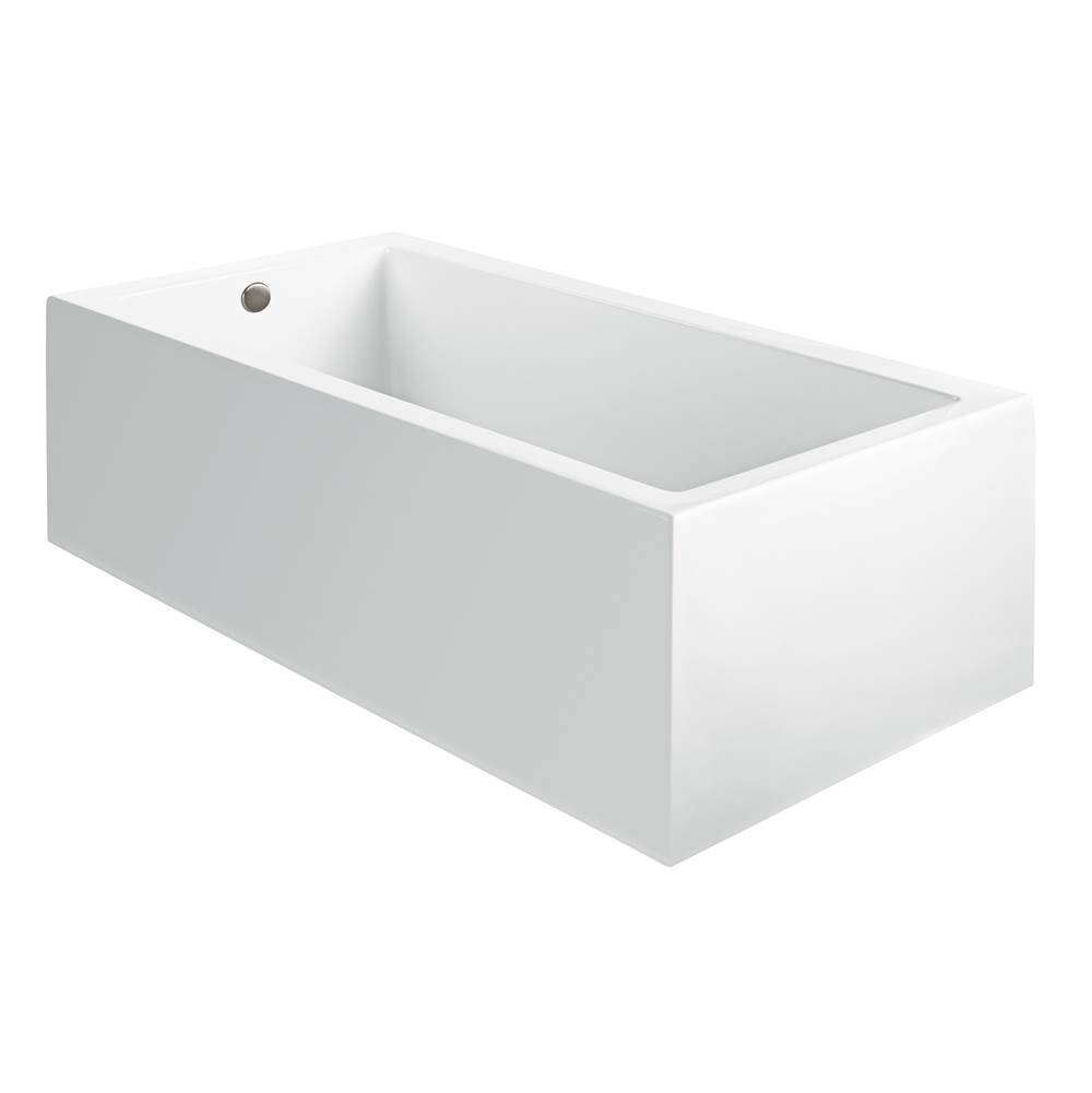MTI Baths Andrea 5A Acrylic Cxl Sculpted 3 Side Air Bath Elite - White (66X36)