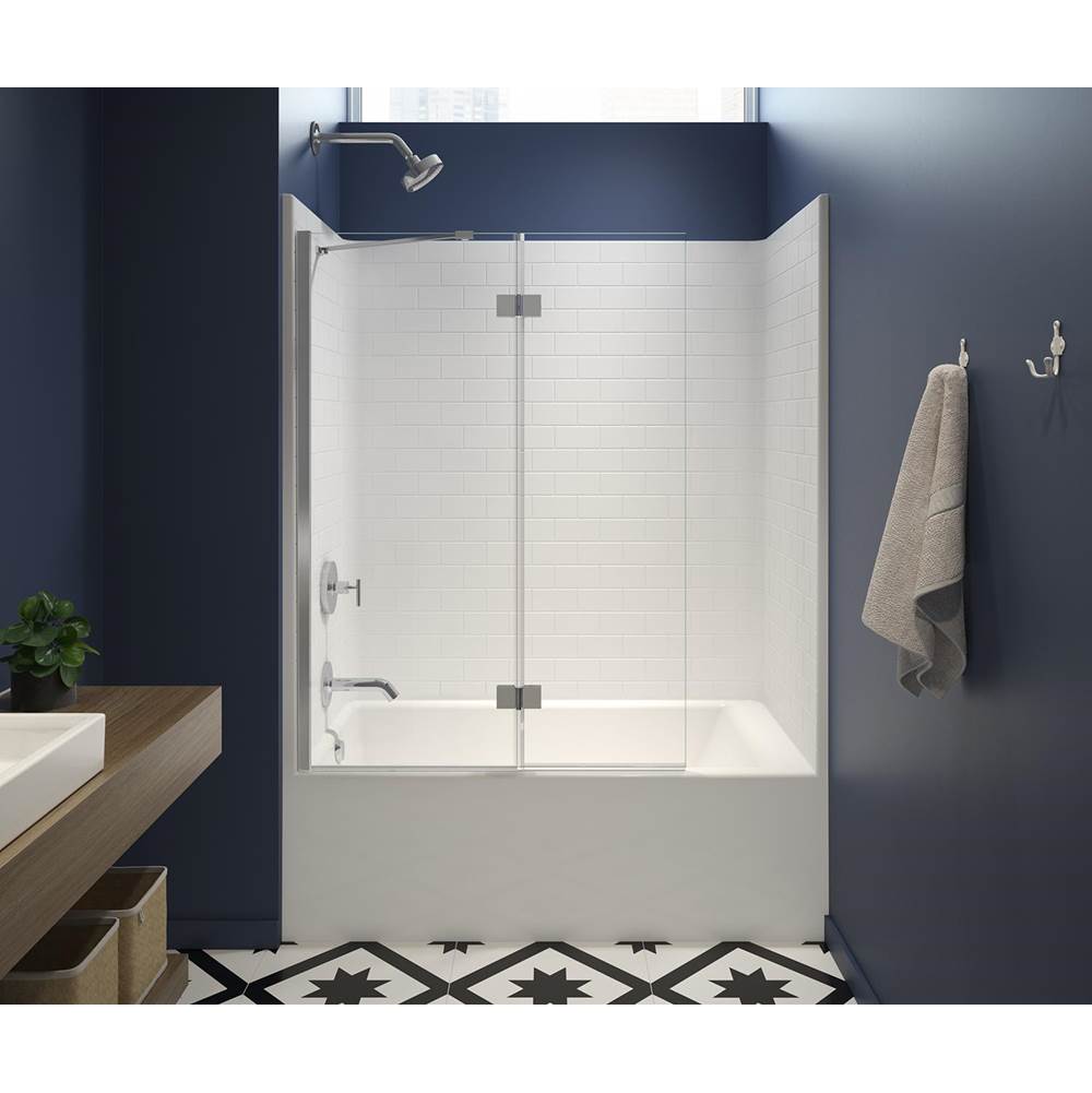 Maax 6032STTM AFR 60 x 33 AcrylX Alcove Right-Hand Drain One-Piece Tub Shower in White