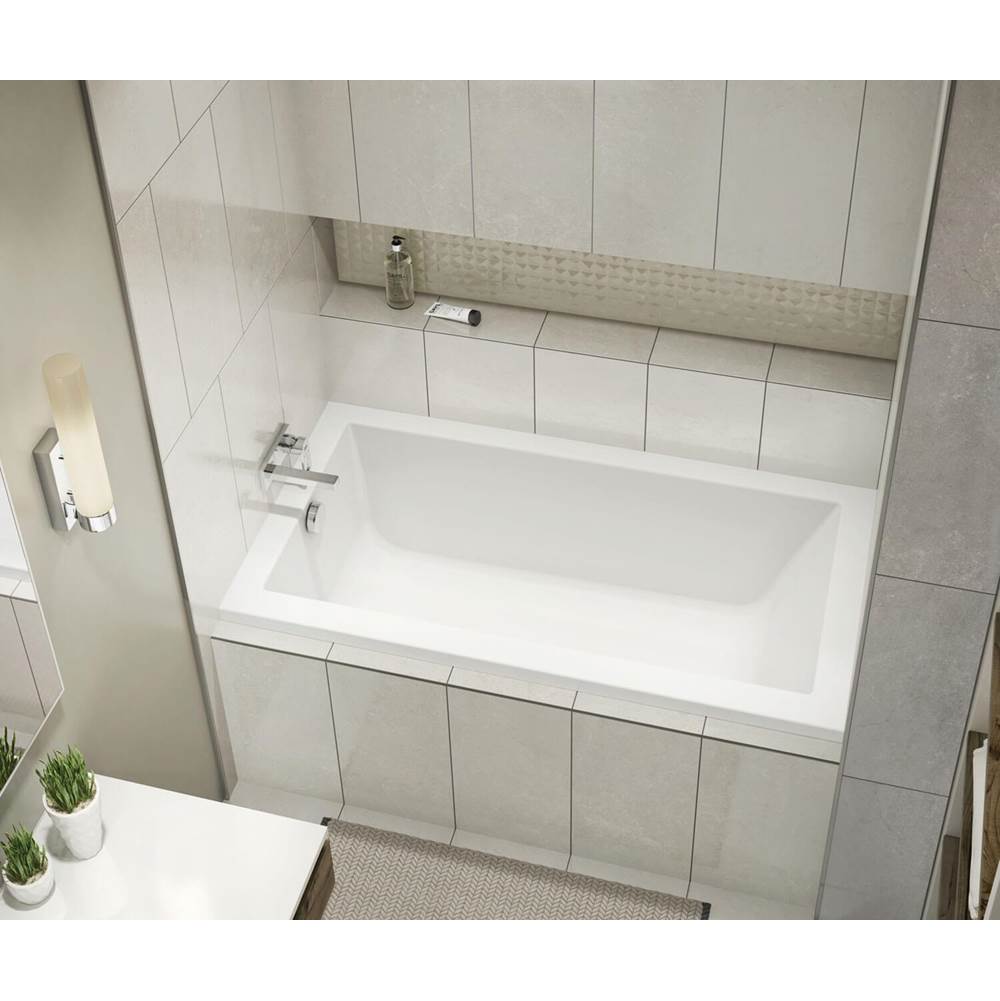 Maax ModulR 6032 IF (Without Armrests) Acrylic Alcove Left-Hand Drain Bathtub in White