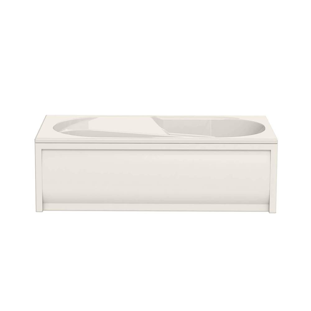 Maax Baccarat 72 x 36 Acrylic Alcove End Drain Hydromax Bathtub in Biscuit