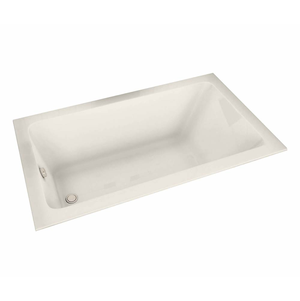 Maax Pose 6030 Acrylic Drop-in End Drain Bathtub in Biscuit