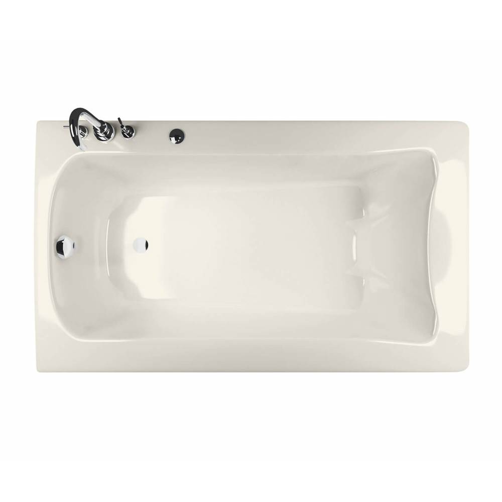 Maax Release 6036 Acrylic Drop-in Right-Hand Drain Aerofeel Bathtub in Biscuit