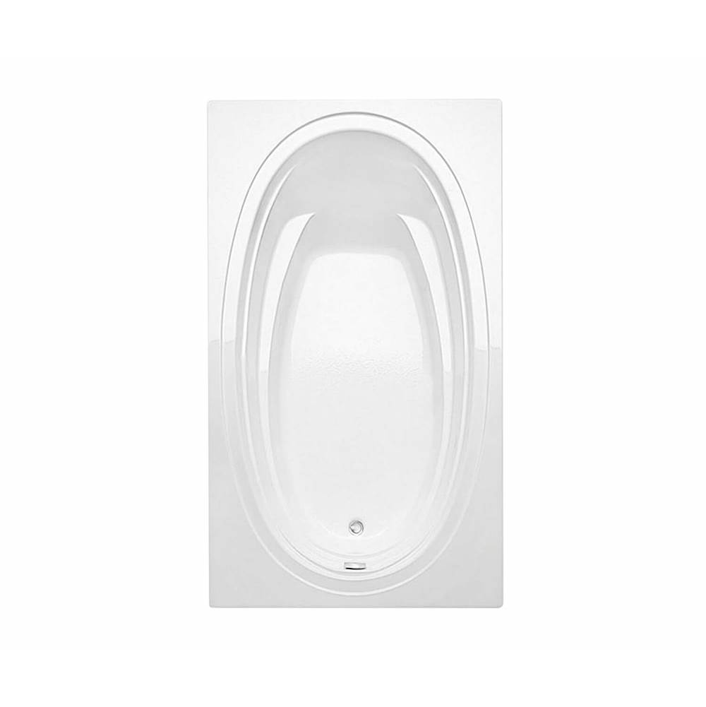 Maax Panaro 6042 Acrylic Drop-in End Drain Bathtub in White