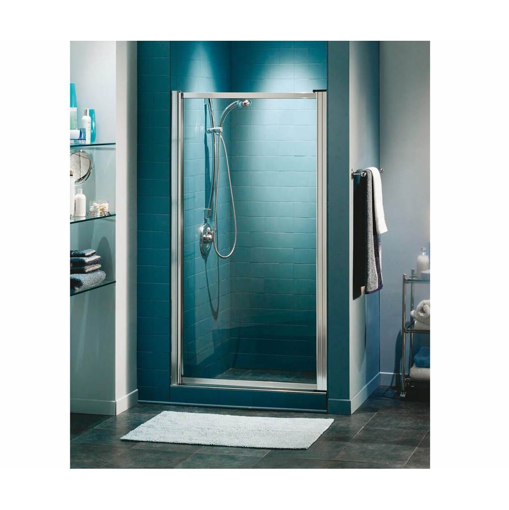 Maax Pivolok 29-30 3/4 x 64 1/2 in. Pivot Shower Door for Alcove Installation with Clear glass in Chrome