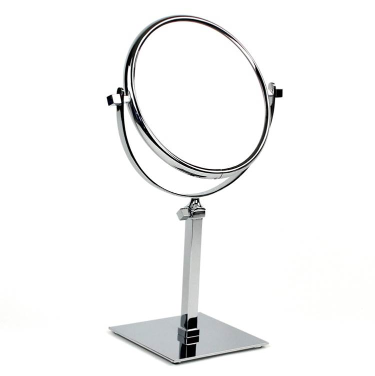 Nameeks Pedestal 7x Brass Double Face Magnifying Mirror