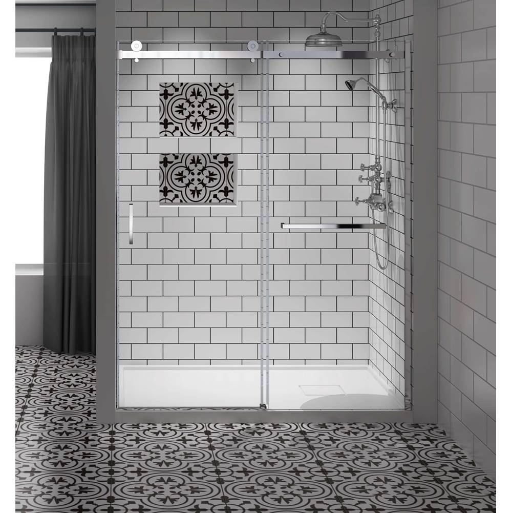Oceania Baths Marelia Sliding 48,  Shower Doors, Chrome