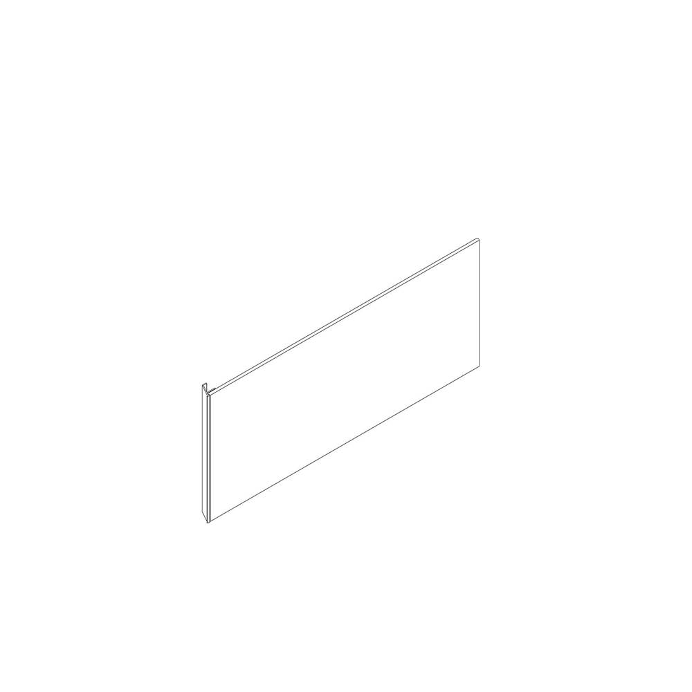 Robern Cartesian and Profiles Side Kit, 7-1/2'' H x 18'' D, Single Side Kit, Matte White