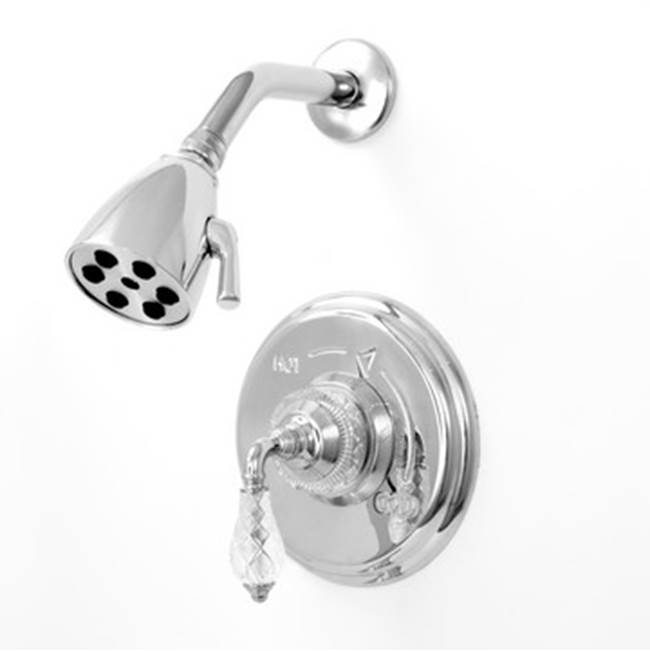 Sigma Pressure Balanced Shower Set With 9'' Plate Trim (Includes HAF) Luxembourg Satin Nickel .69