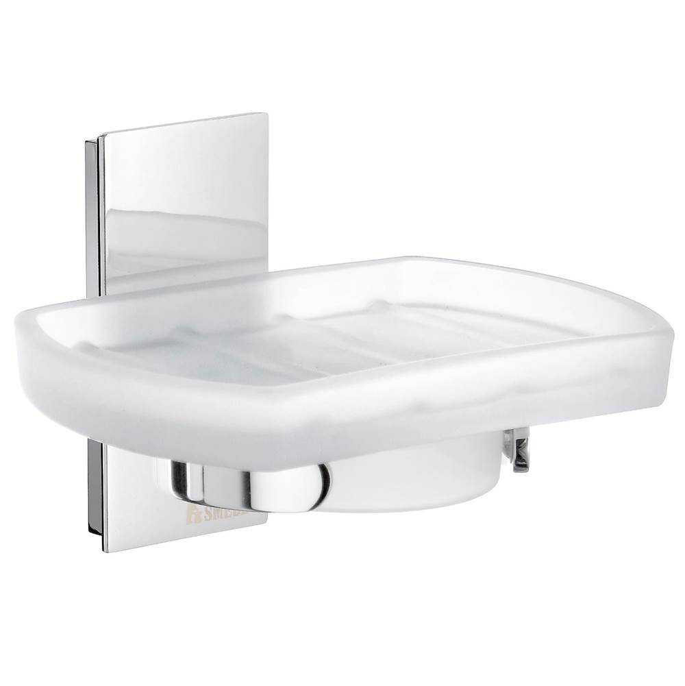 Smedbo Pool Holder With Frosted Glass Soap Dish