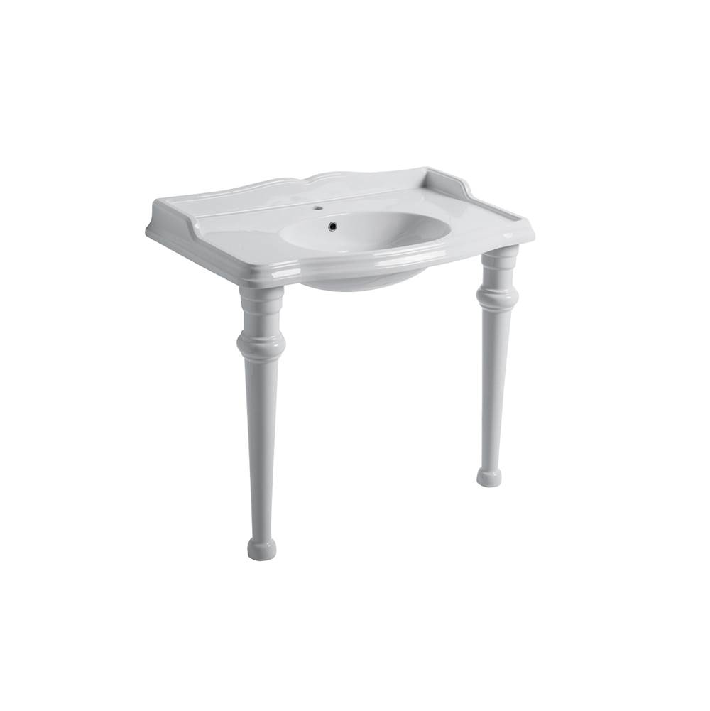 Simas US Console with sink and ceramic legs