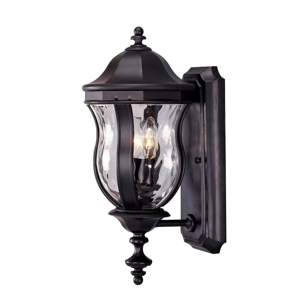 Savoy House Monticello 2-Light Outdoor Wall Lantern in Black