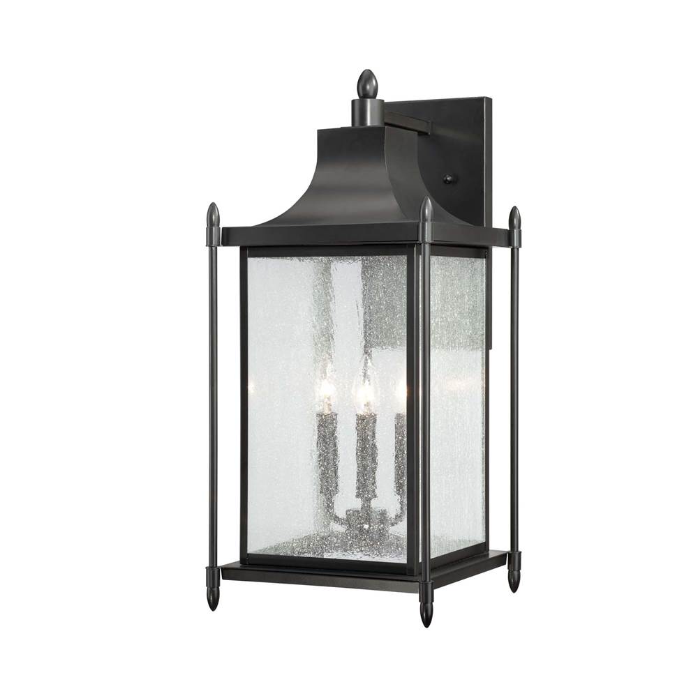 Savoy House Dunnmore 3-Light Outdoor Wall Lantern in Black