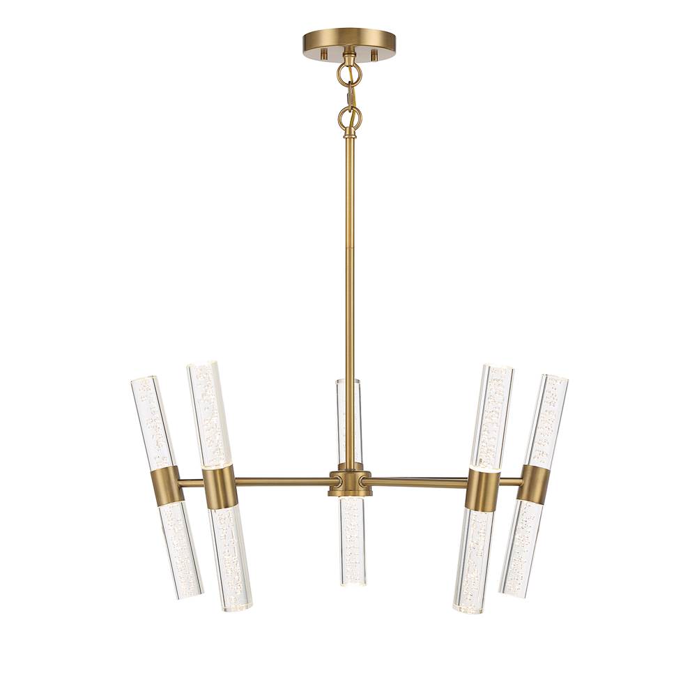 Savoy House Arlon 10-Light LED Pendant in Warm Brass