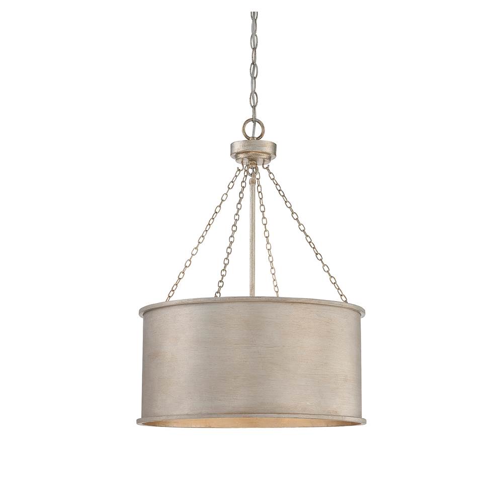 Savoy House Rochester 4-Light Pendant in Silver Patina