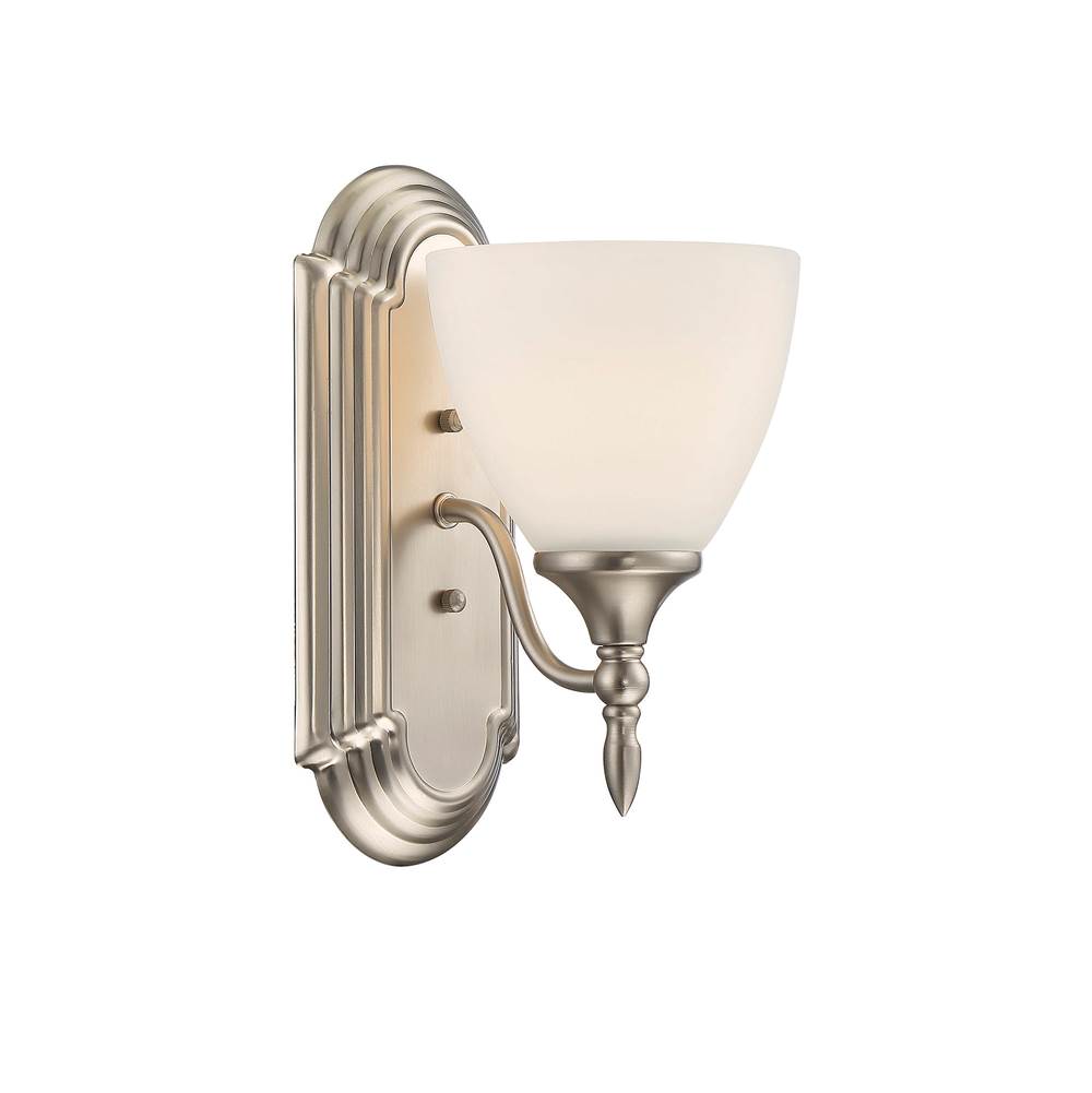Savoy House Herndon 1-Light Wall Sconce in Satin Nickel
